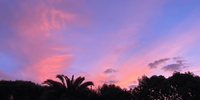 Sundowner Algarve - pink &amp; violett sky